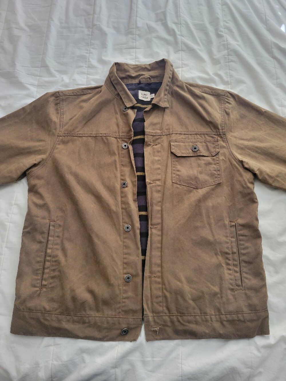 Flint-and-tinder Waxed Trucker Jacket XL